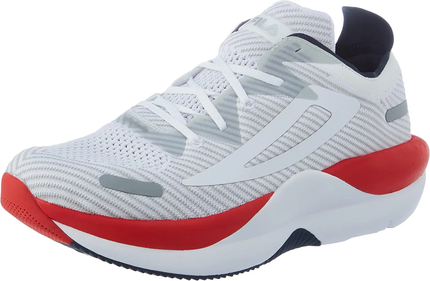 Мужские беговые кроссовки FILA Shocket Run, White High Risk Red Fila Navy