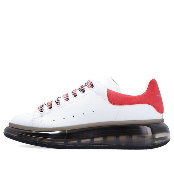 Кроссовки oversized transparent 'white red' Alexander Mcqueen, белый