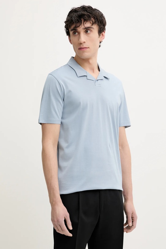 

Хлопковая поло Hugo, синий