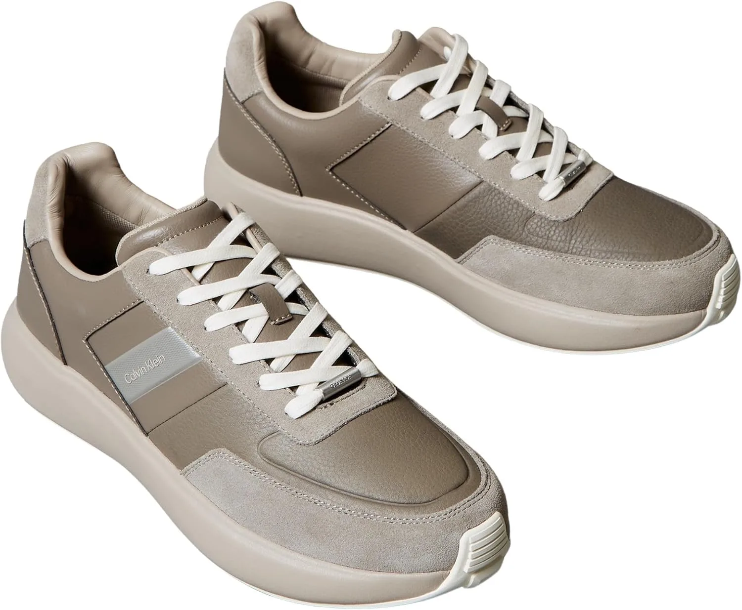 Мужские низкопрофильные кроссовки Calvin Klein City Runner с шнурком LTH Hm0hm02033, коричневый — фото 3
