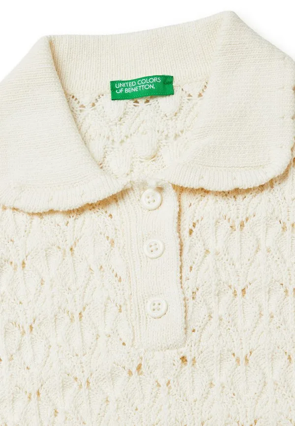 Рубашка поло United Colors Of Benetton, White — фото 3