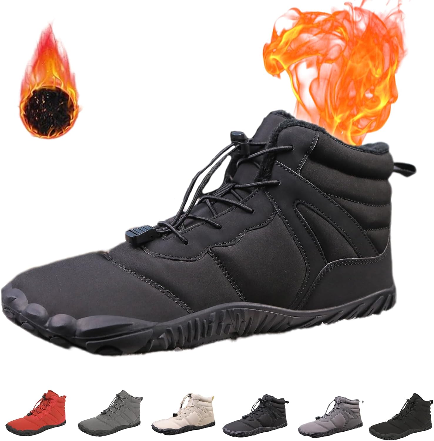 

Водонепроницаемые зимние туфли Giltpeak, удобные ботинки Pro, противоскользящие и водонепроницаемые зимние, для мужчин и женщин, черный