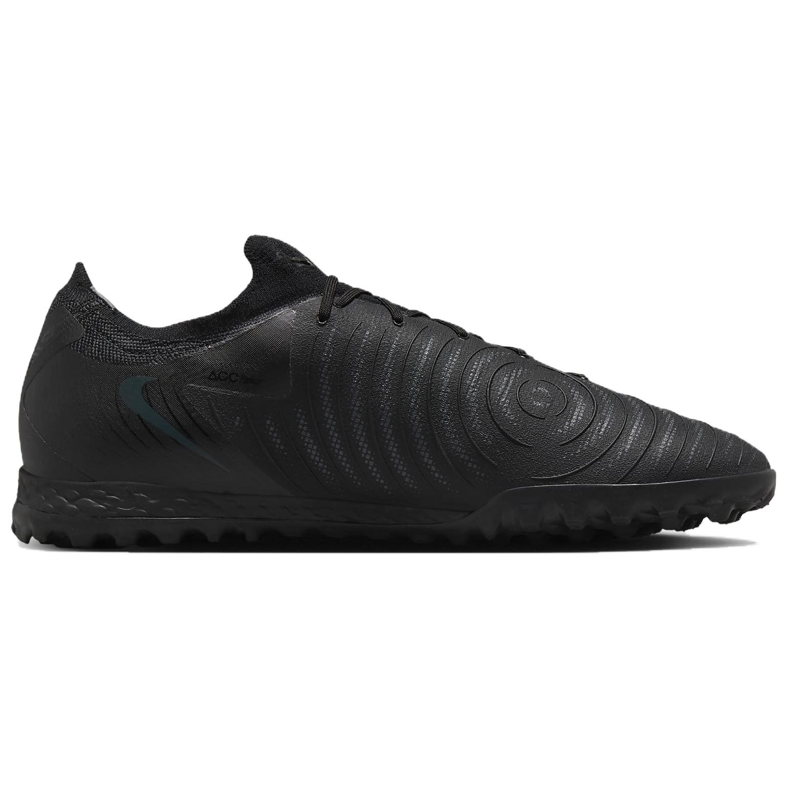 Nike Phantom GX 2 Pro Противоскользящие износостойкие футбольные бутсы унисекс черные — фото 2