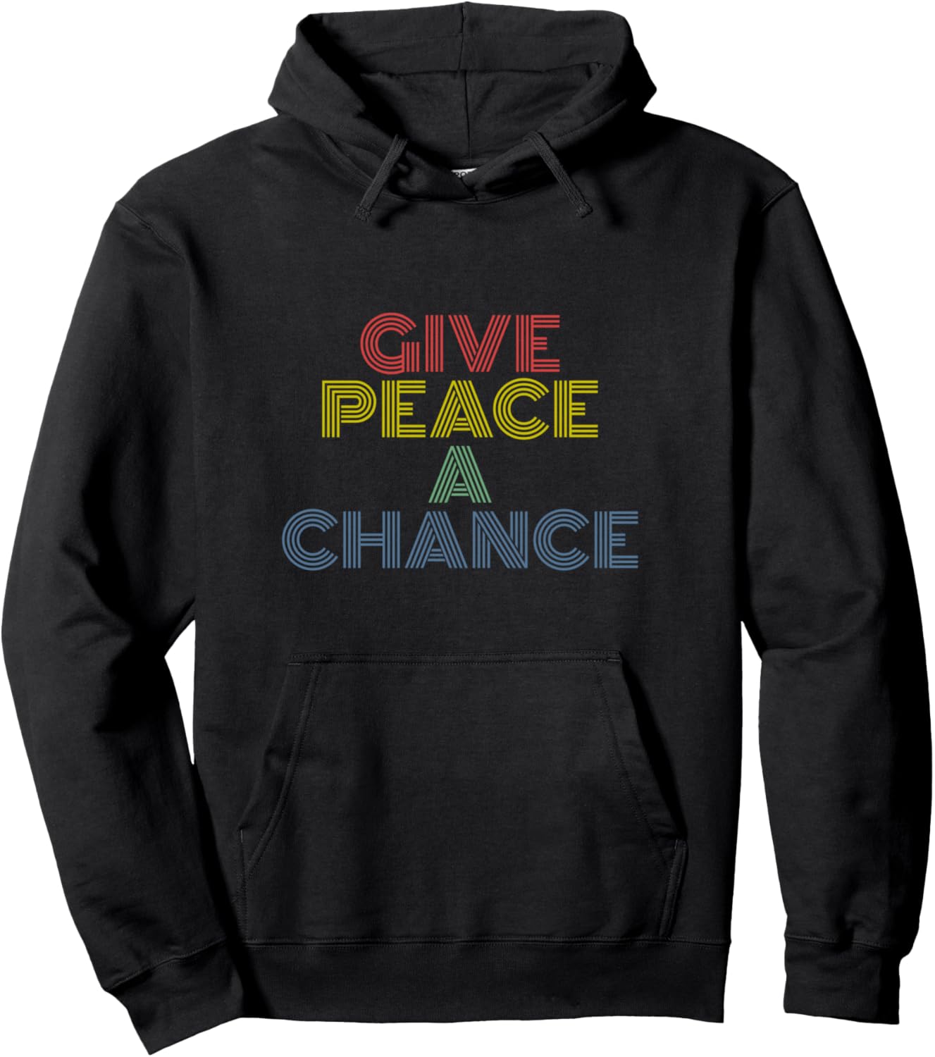 

Худи Give Peace A Chance Give Peace A Chance Tees, черный