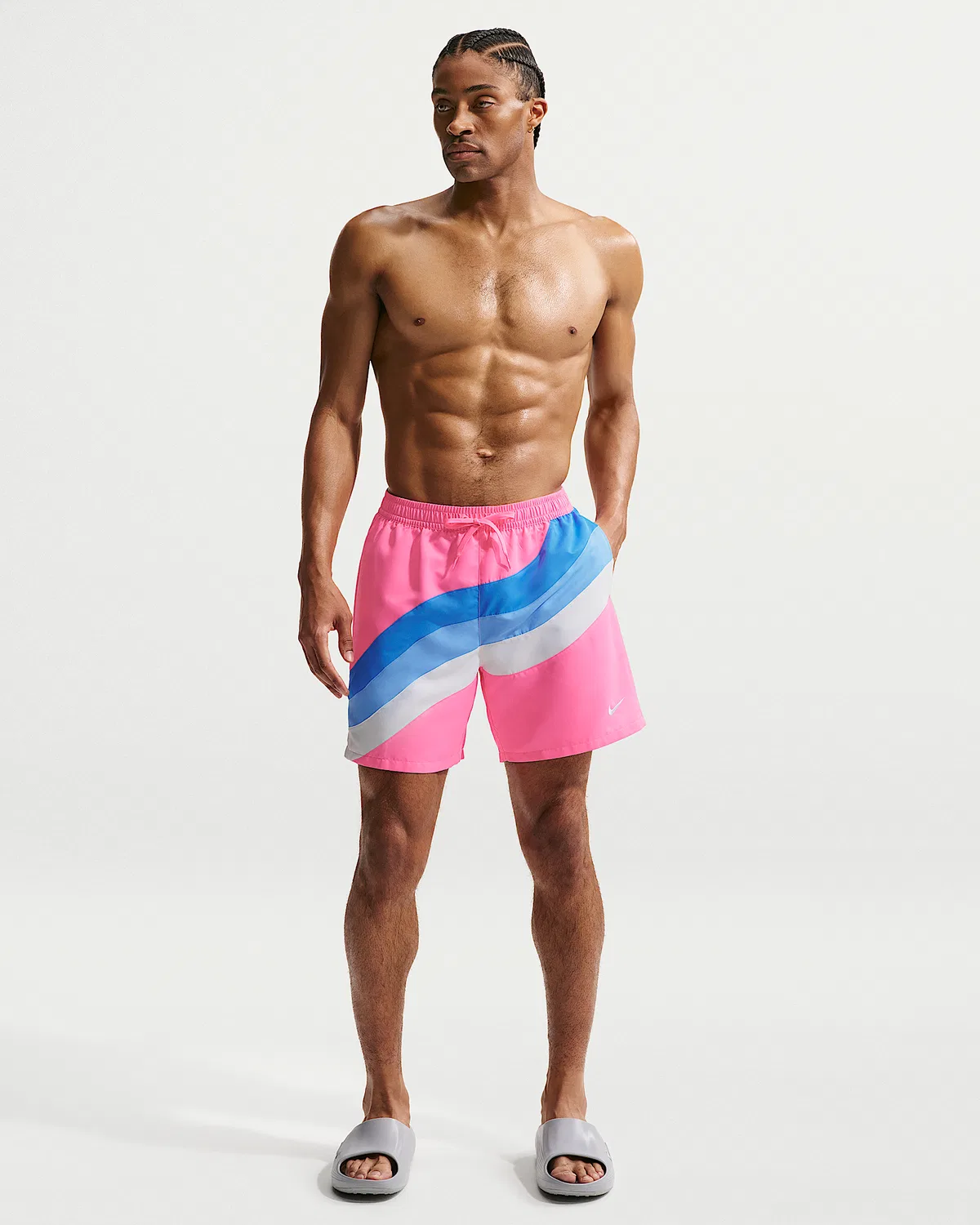 Мужские плавки Nike Swim Breaker 7" с полной подкладкой, Pink Glow