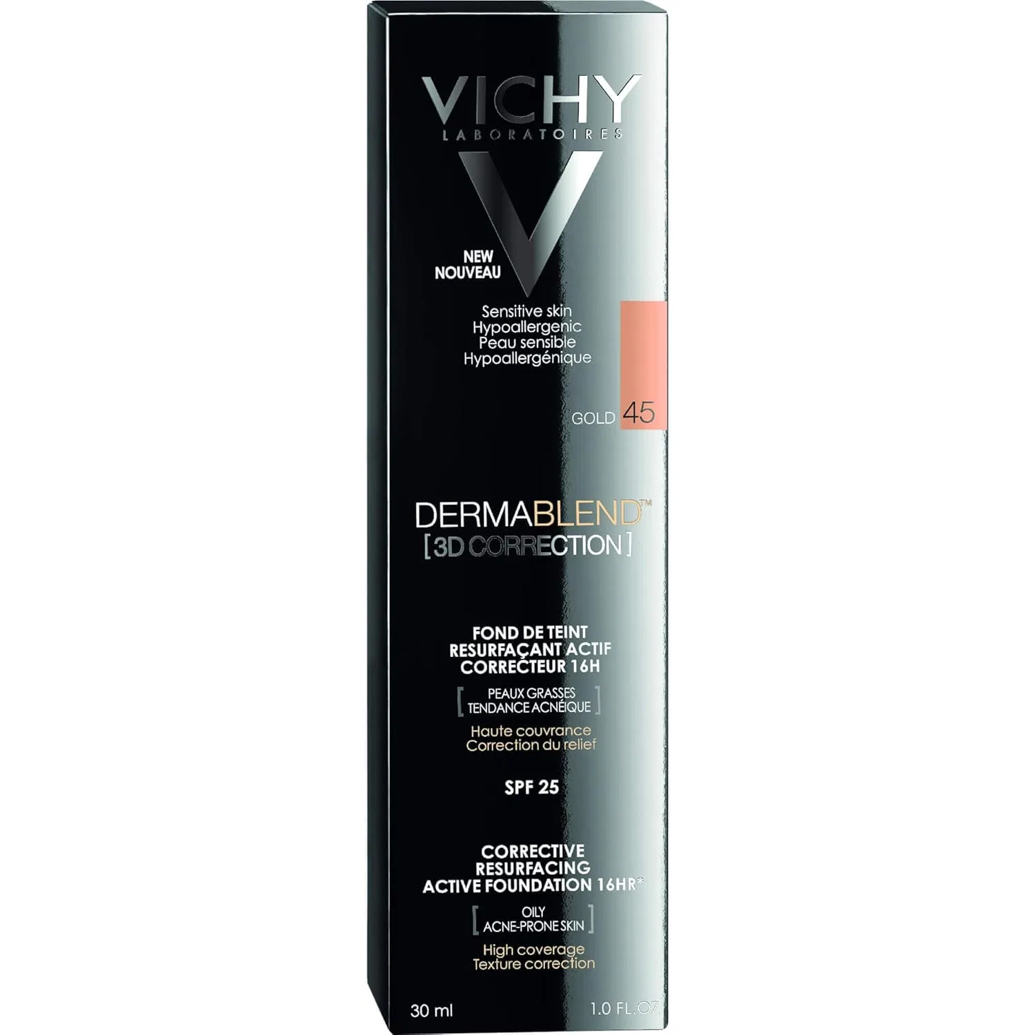 Тональный крем VICHY Dermablend 3D Make-Up 45, 30 мл Vichy, Gold