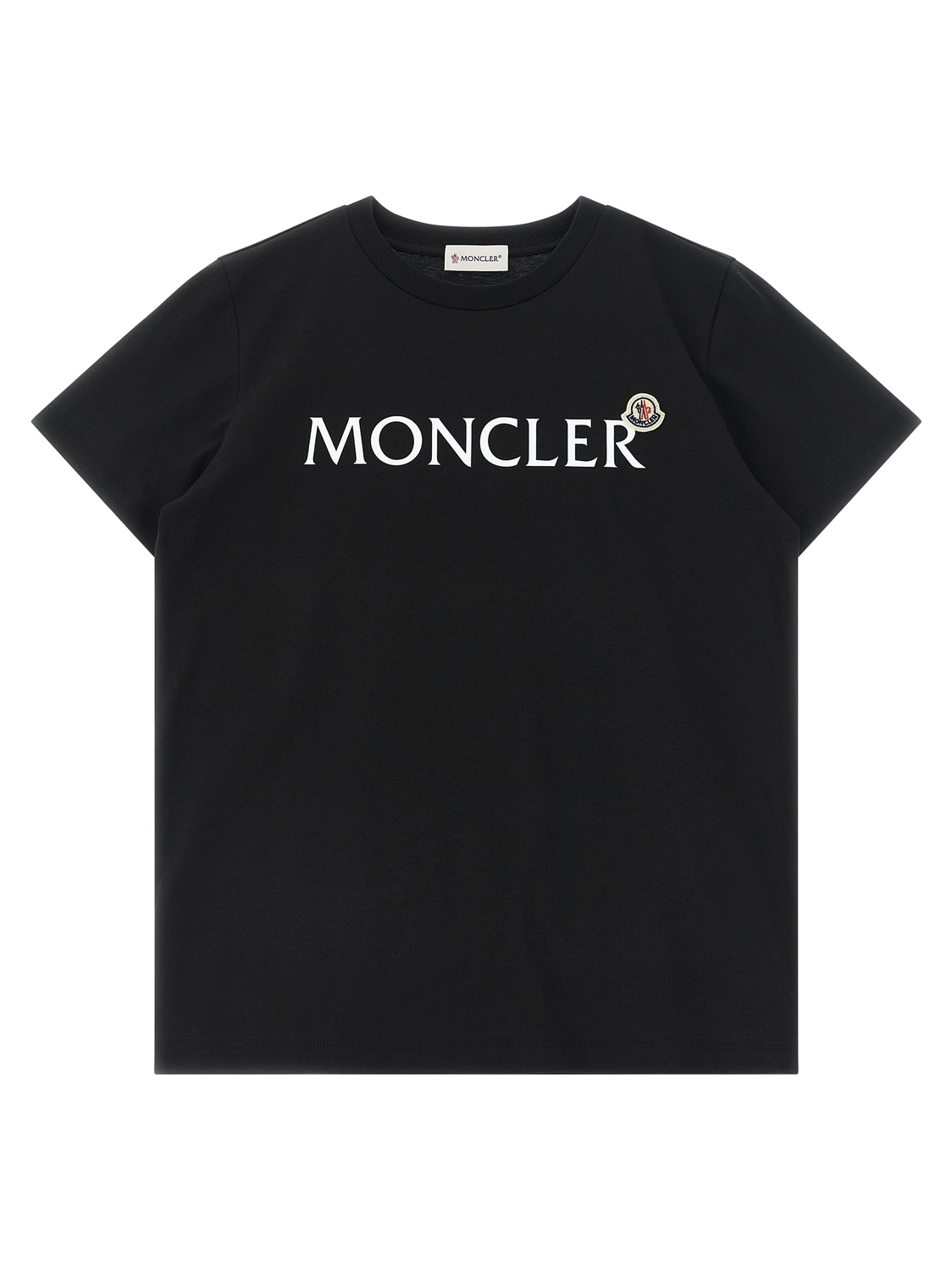 

Футболка с логотипом Moncler Enfant, черный