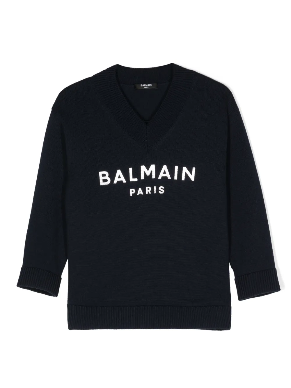 

Джемпер с логотипом Balmain Kids, синий