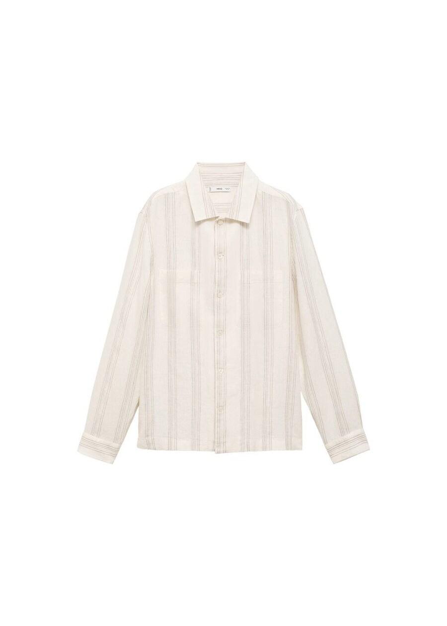 

Рубашка на пуговицах классического кроя MANGO MAN Ibiza, Beige/Dark beige