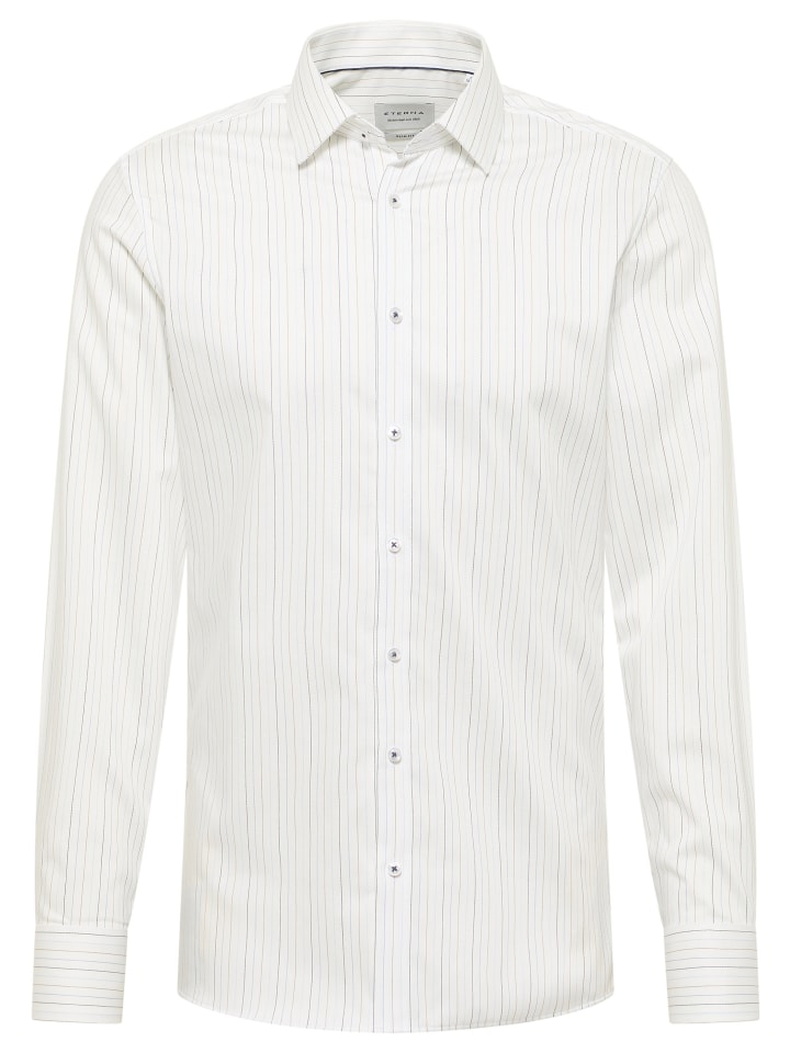 

Eterna Приталенная рубашка синего цвета