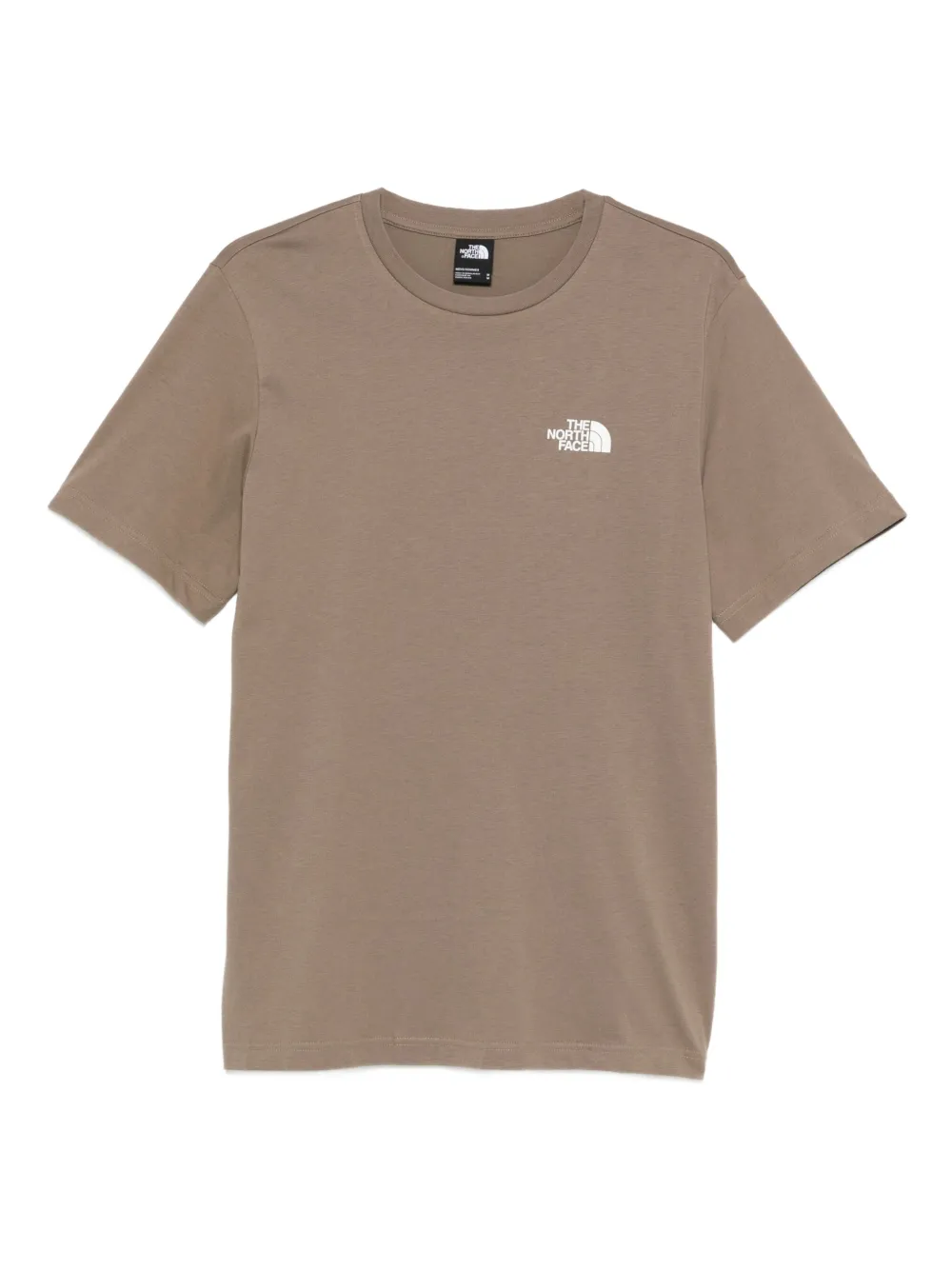 

Футболка с логотипом The North Face, коричневый