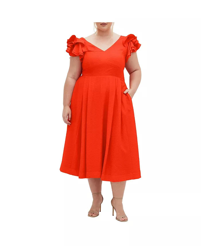 

Платье Carla больших размеров CITY CHIC, красный