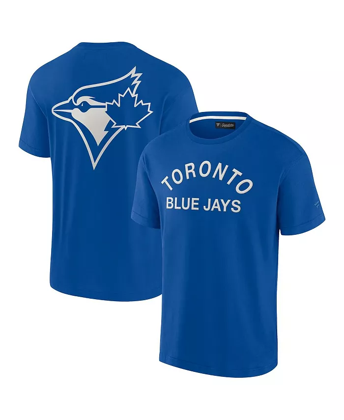 

Мужская и женская супермягкая футболка с коротким рукавом Royal Toronto Blue Jays Fanatics Signature