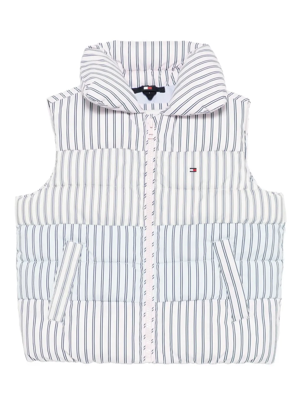 

Стеганый жилет в полоску Tommy Hilfiger Junior, розовый