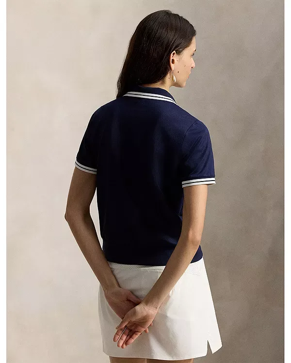 Футболка-Поло с изображением медведя поло Ralph Lauren, Navy — фото 3