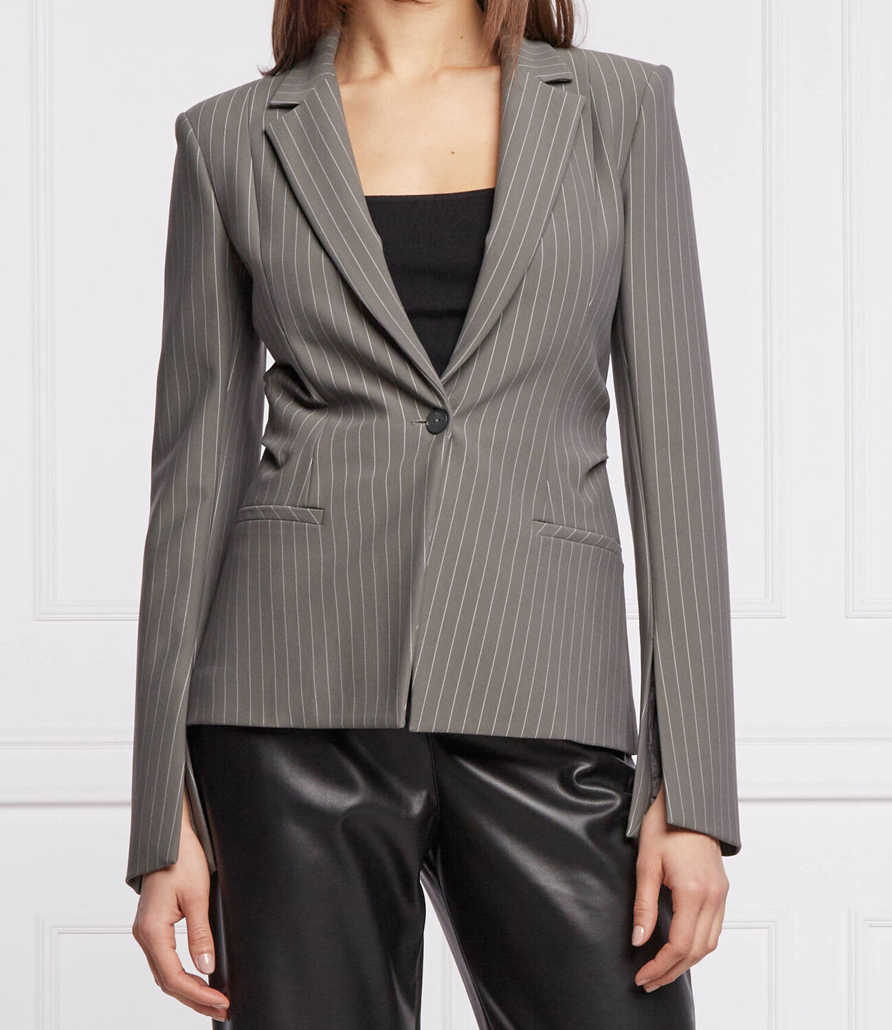 

Куртка Patrizia Pepe elegante regular fit, серый