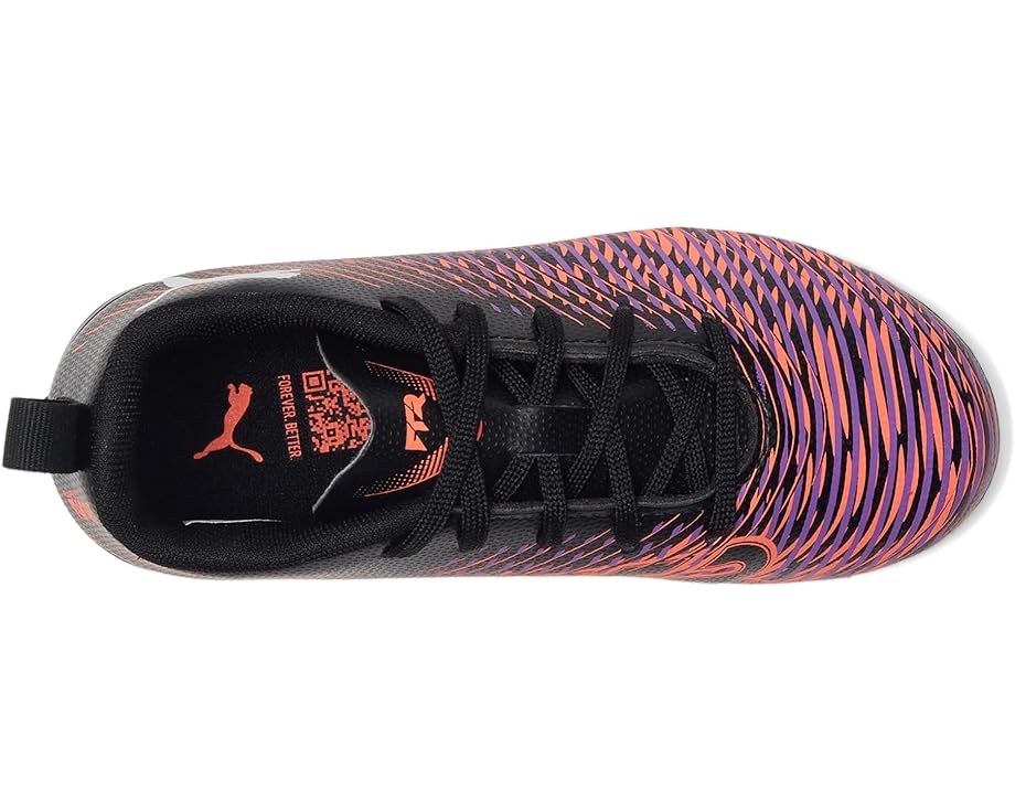 Кроссовки PUMA Kids Future 8 Play Firm Ground/Artificial Ground, цвет PUMA Black/PUMA White/Glowing Red — фото 2