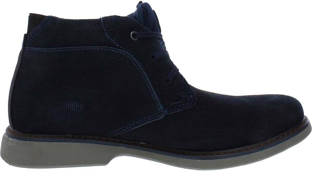 Мужские ботинки Nunn Bush Otto Plain Toe Chukka из легкой водоотталкивающей замши, темно-синий — фото 2