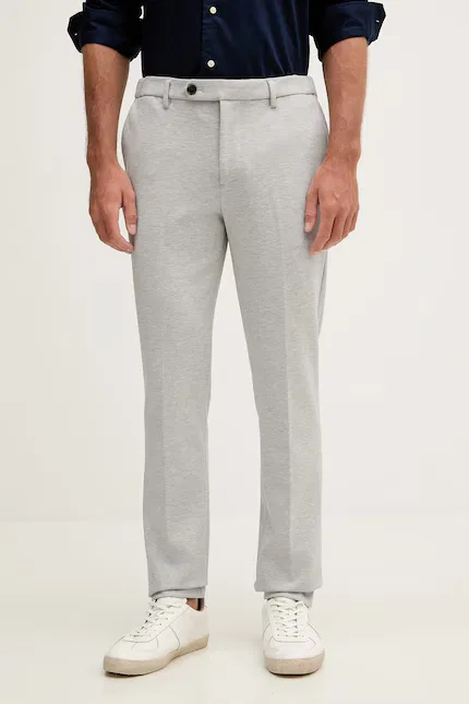 Брюки классические из костюмной ткани Tommy Hilfiger, серые