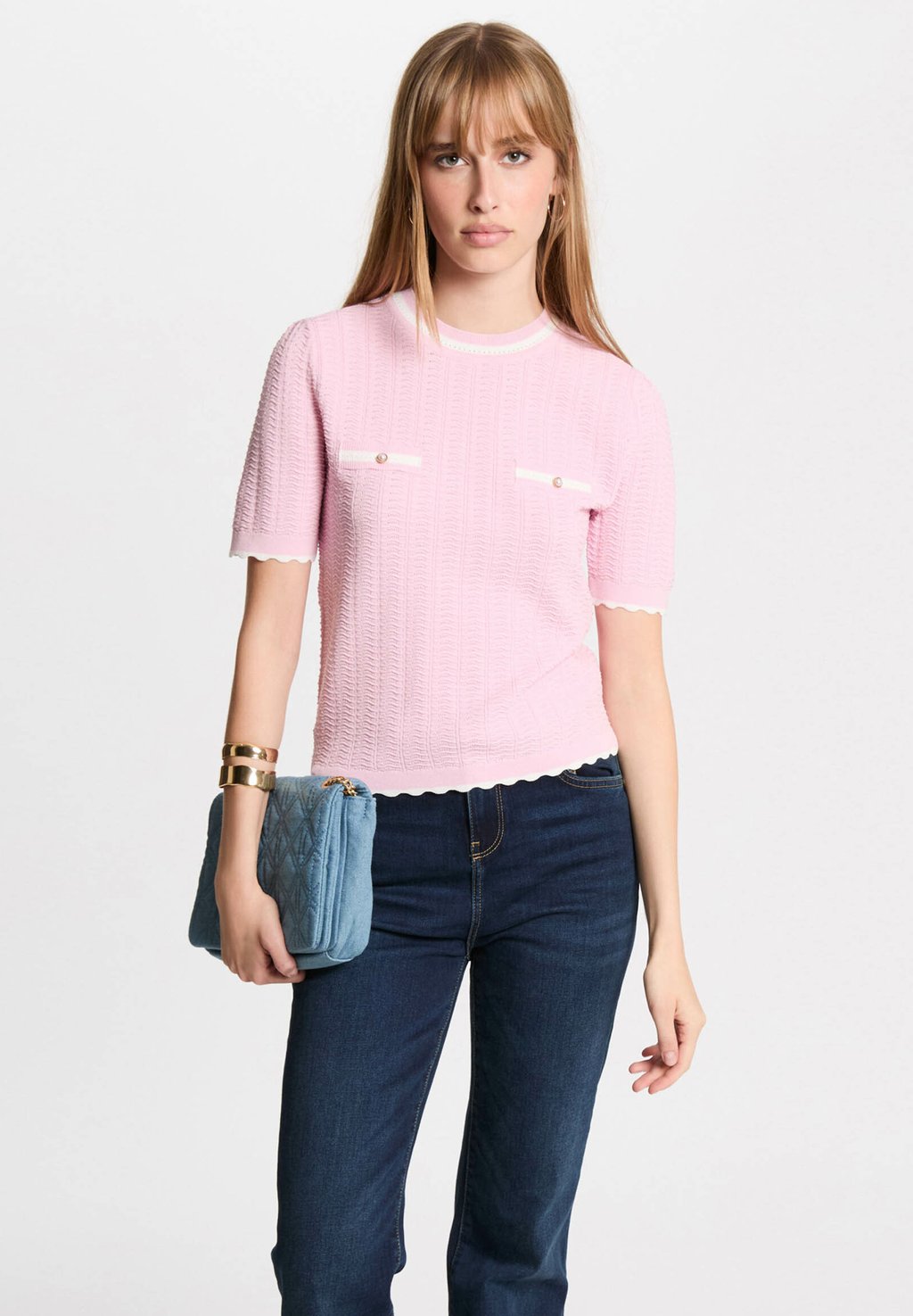 

Футболка с принтом SHORT-SLEEVED Morgan, фуксия