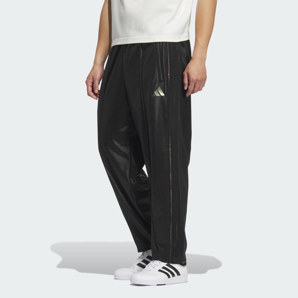 Официальные спортивные брюки Stadium Gold свободного кроя с открытым низом. Adidas, black