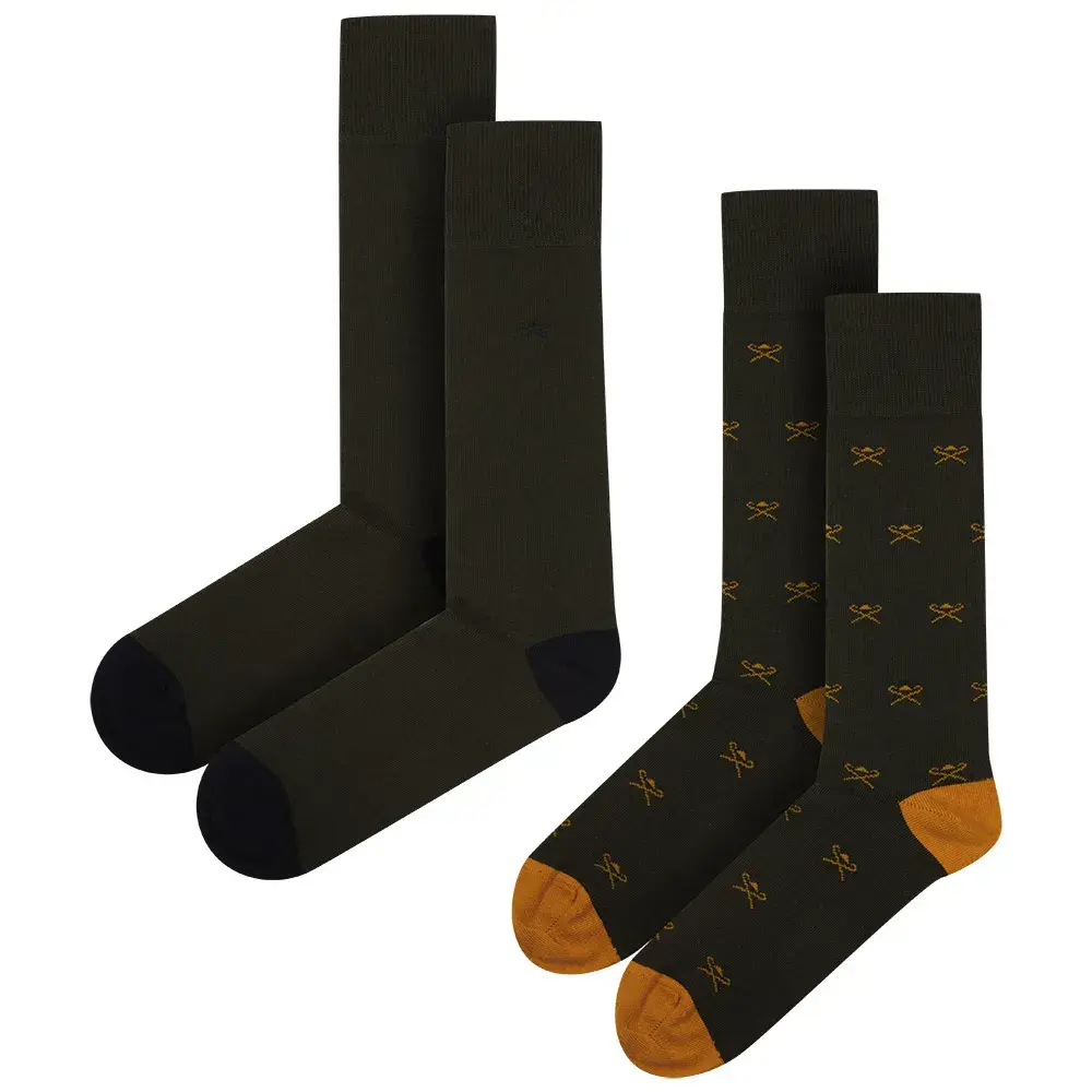 

Носки Hackett Icon 2 pairs, зеленый