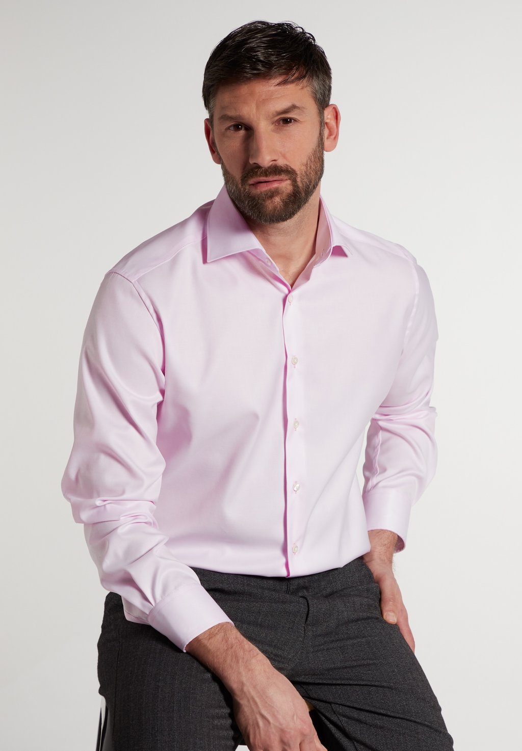 

Элегантная рубашка COVER SHIRT - MODERN FIT Eterna, розовый