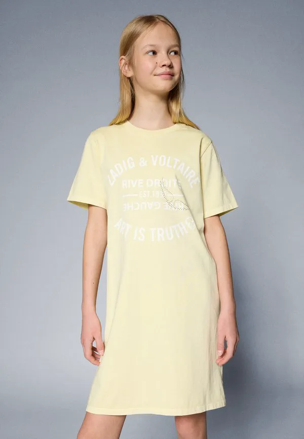 Короткое платье, трикотажное платье Zadig & Voltaire, Straw Yellow