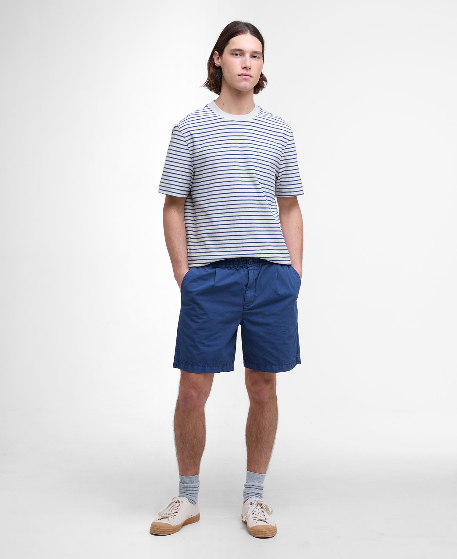 

Шорты Barbour Rickfell Ripstop, темный деним