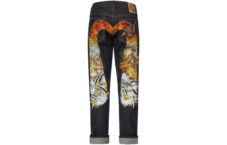 

Джинсы мужские деним синие Evisu, синий
