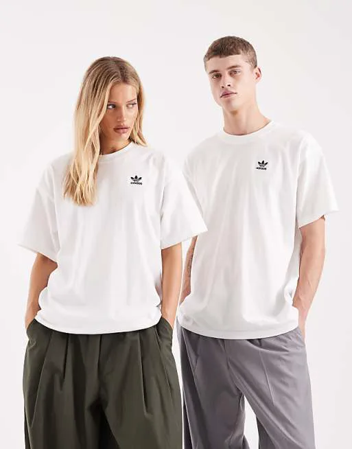 

Белая футболка оверсайз adidas Originals Essentials, Белый, Белая футболка оверсайз adidas Originals Essentials