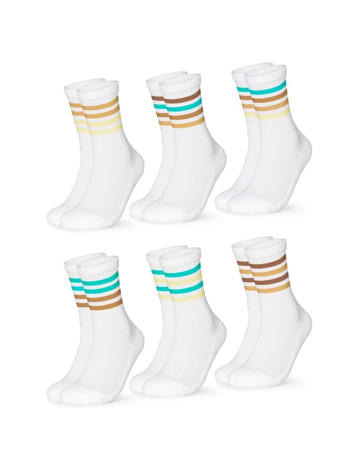 

Носки Occulto 6er Pack Retro Tennissocken Roger, цвет 70s