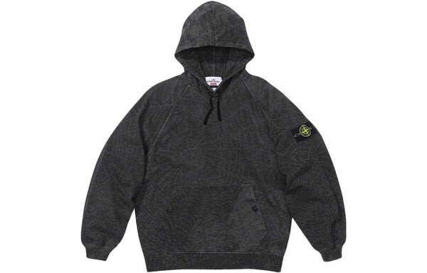 Толстовка x stone island fw23 week10 hoodie 'black' Supreme, черный — фото 2
