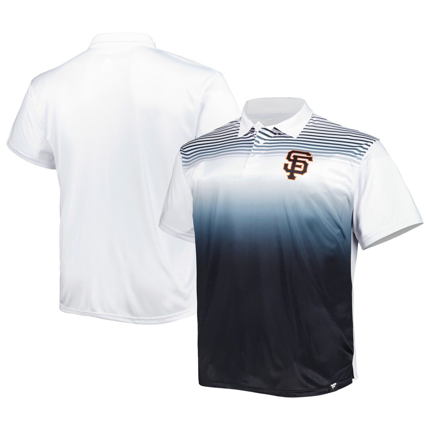 

Мужская белая/черная сублимированная рубашка-поло San Francisco Giants Big & Tall
