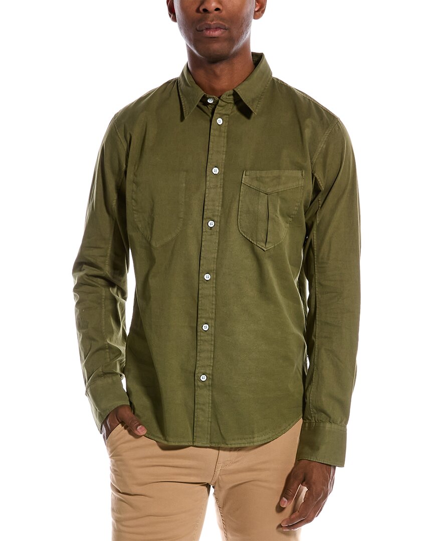 

Рубашка rag & bone Garment Dyed Arrow, цвет moss
