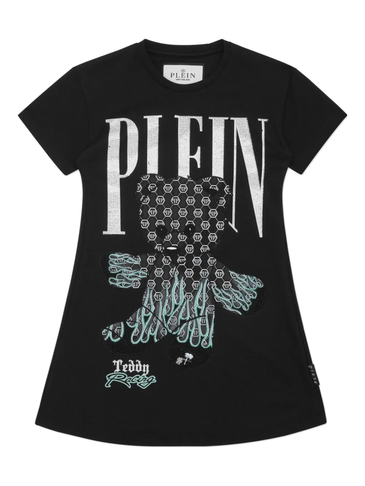 

Короткое платье Philipp Plein Teddy Bear, черный