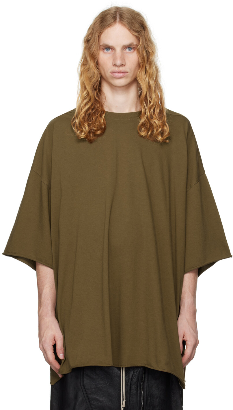 

Футболка Porterville Tommy цвета хаки Rick Owens, Bean