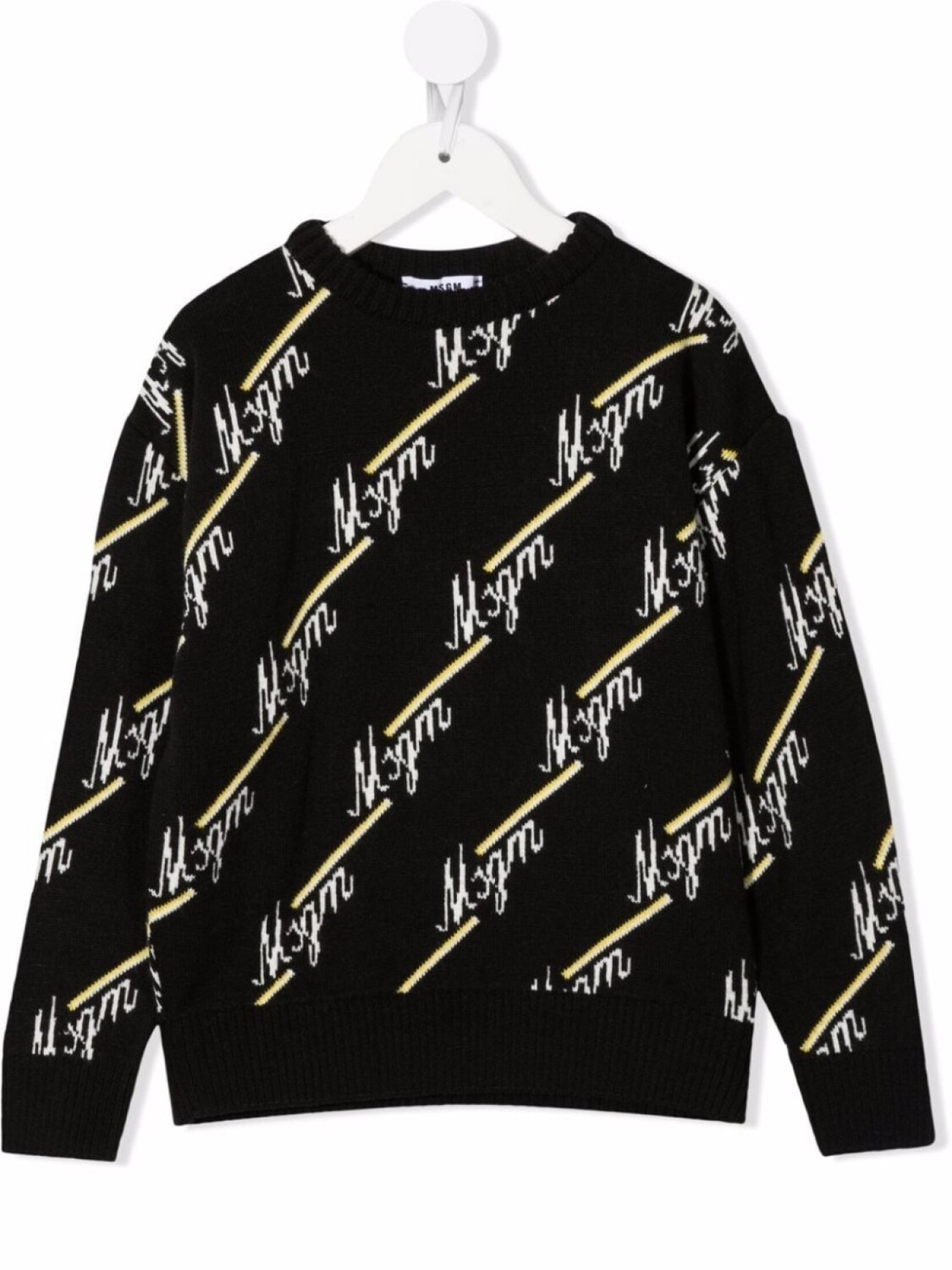 

MSGM Kids джемпер с логотипом, черный