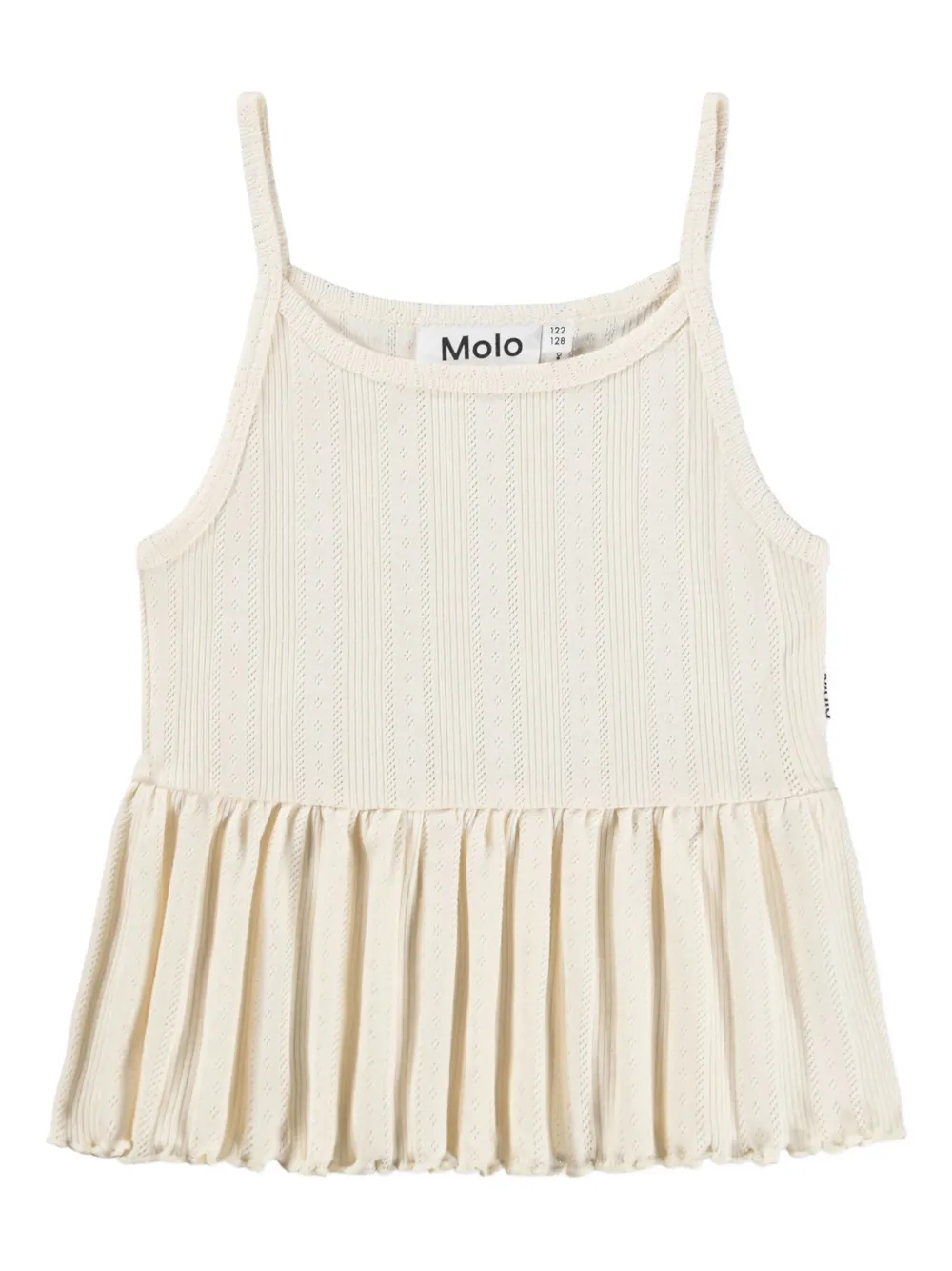 

Топ Rany в рубчик с оборками Molo, бежевый