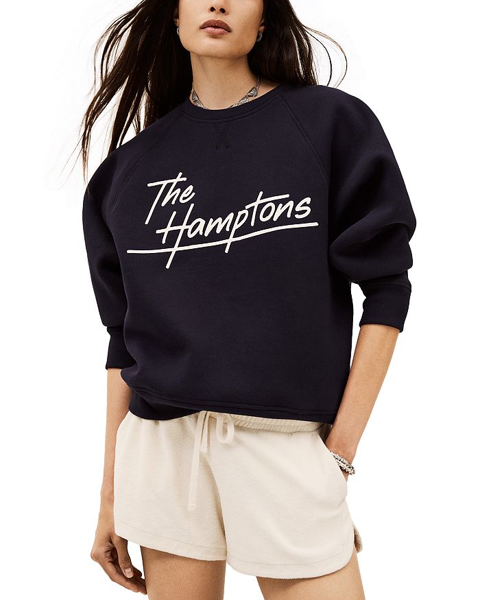 

Графитовый свитшот The Hamptons ba&sh, синий