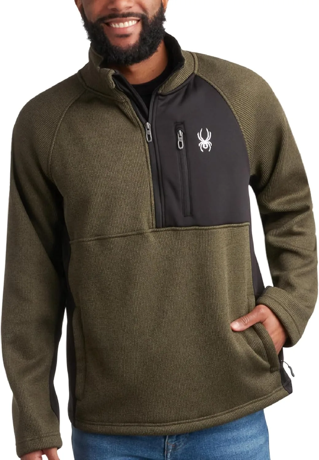

Spyder мужская толстовка с молнией на четверть — Performance Fleece
