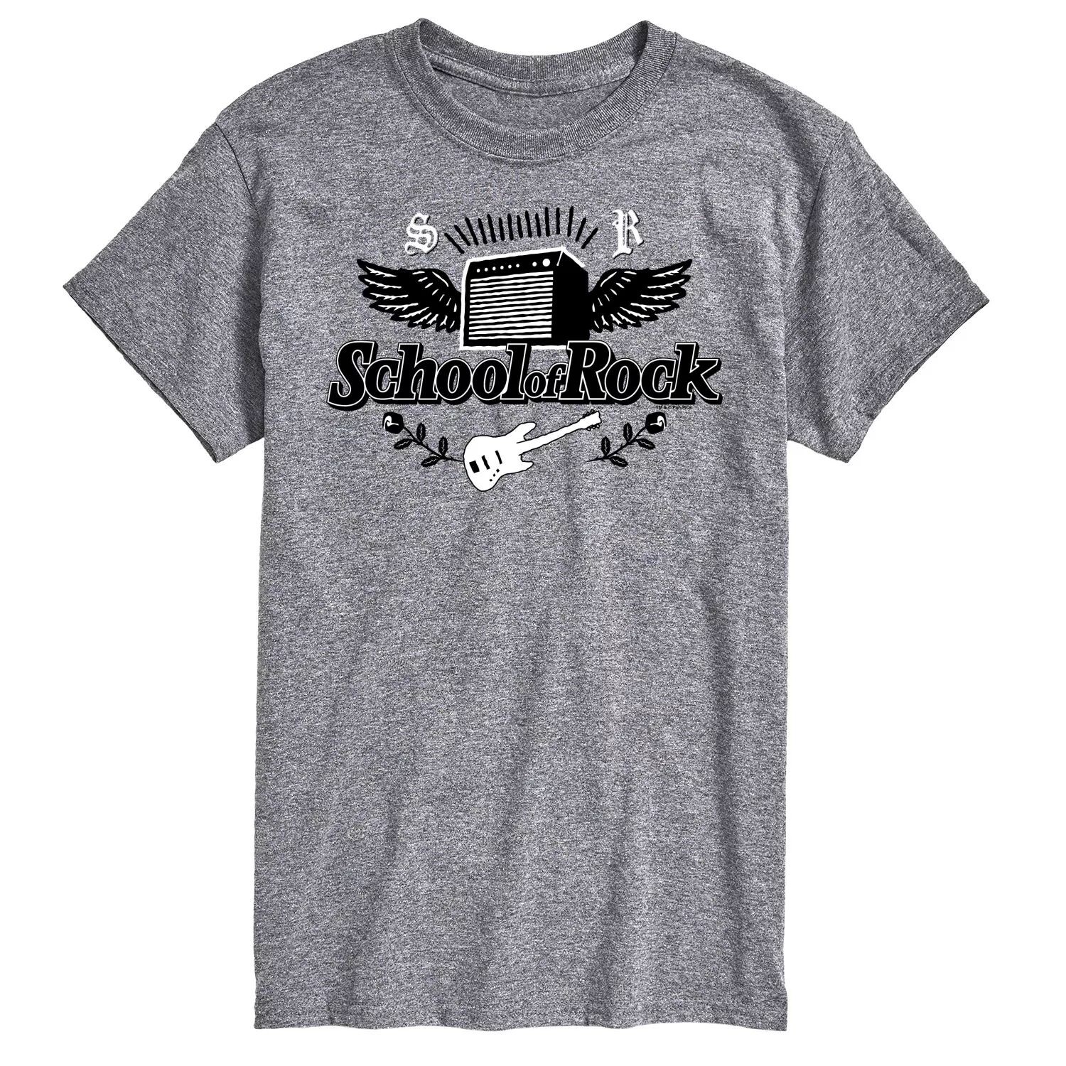 

Футболка с логотипом Big & Tall School of Rock Licensed Character, серый