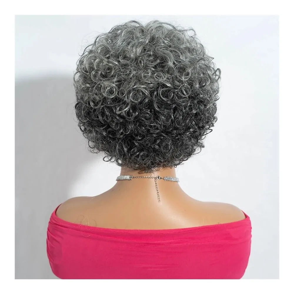 Женский парик из натуральных волос «Kinky Curls» 10 дюймов ‎Qrstuvxzy — фото 4
