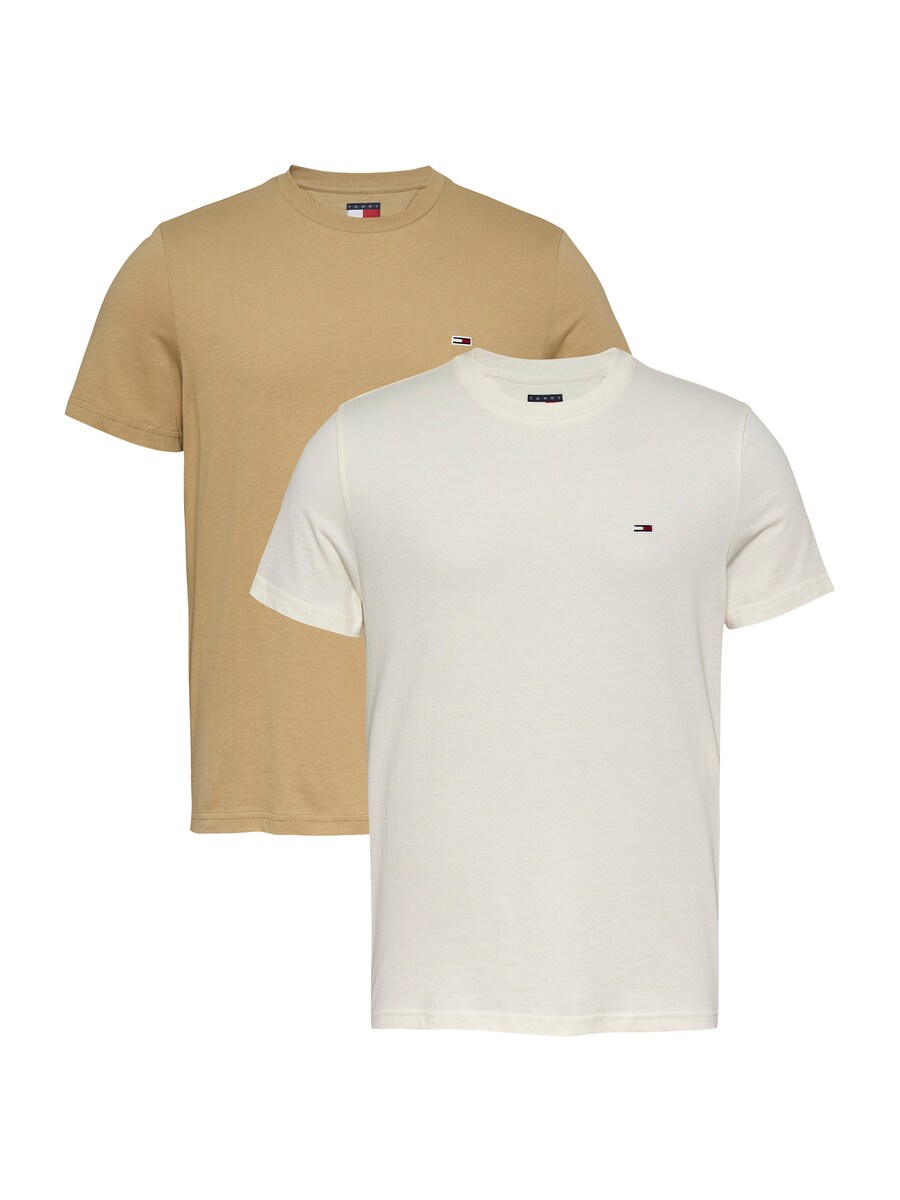 

Рубашка Tommy Jeans, цвет Beige/White