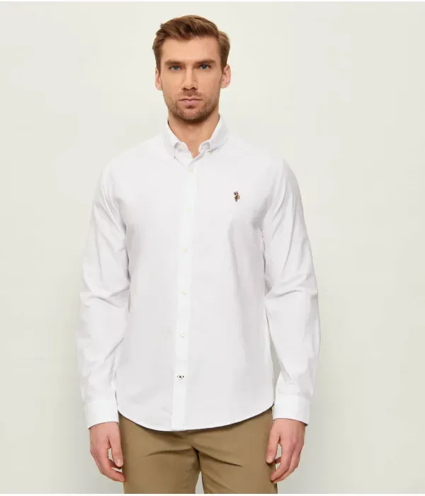 Рубашка classic fit Us Polo Assn, белый — фото 3