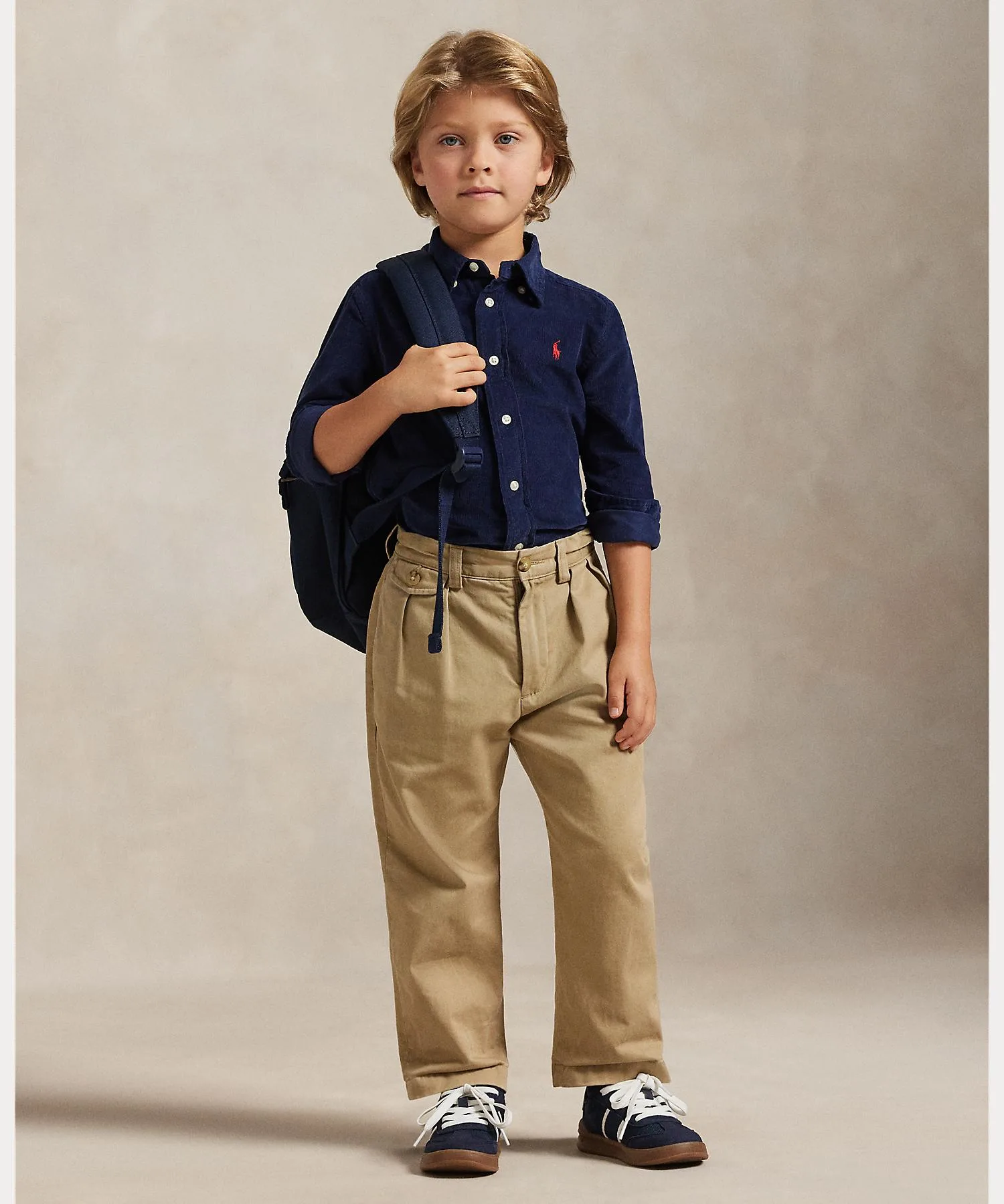 Детская рубашка Polo Ralph Lauren из хлопка — фото 4