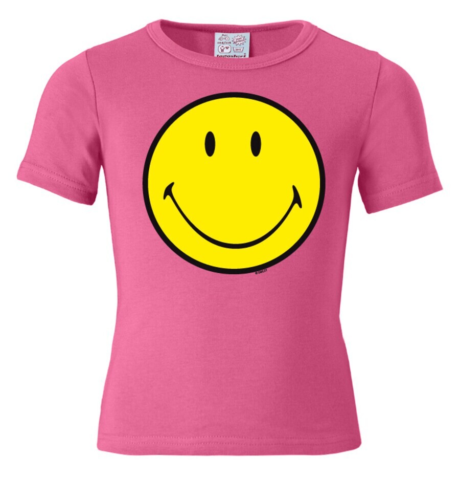 

Футболка LOGOSHIRT Smiley Face, розовый