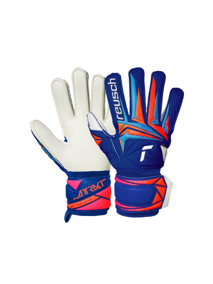 

Reusch Вратарские перчатки Attrakt Advance Junior, модель 4126, цвет синий/белый/яркая оправа