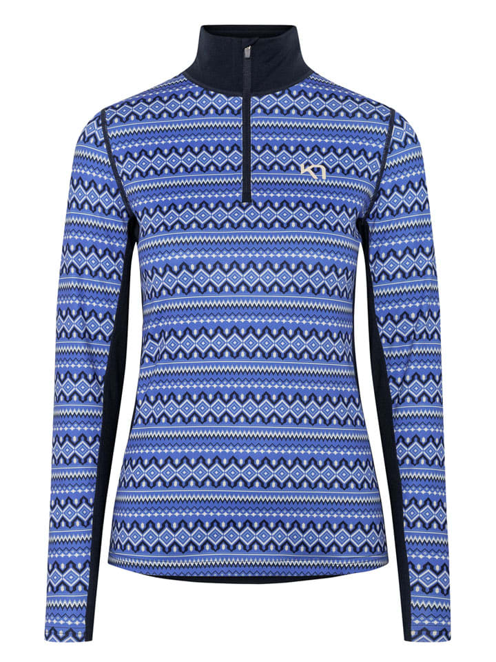 

KARI TRAA Терморубашка "Лилья" темно-синего/синего цвета