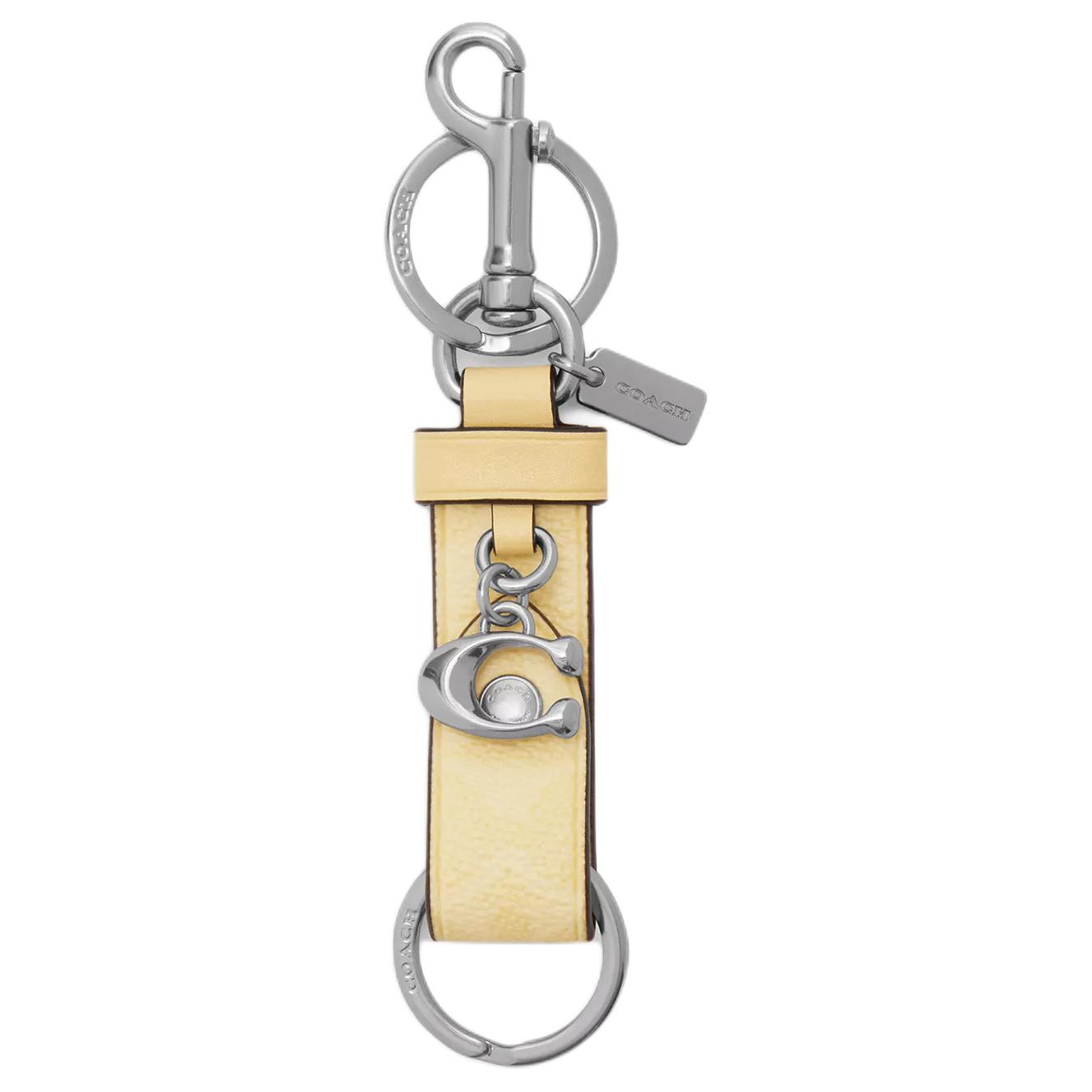 

COACH Сумка из лакированного полотна для женщин серебристо-желтая, Silver & Yellow